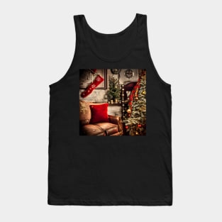 Steampunk Christmas Sofa Tank Top